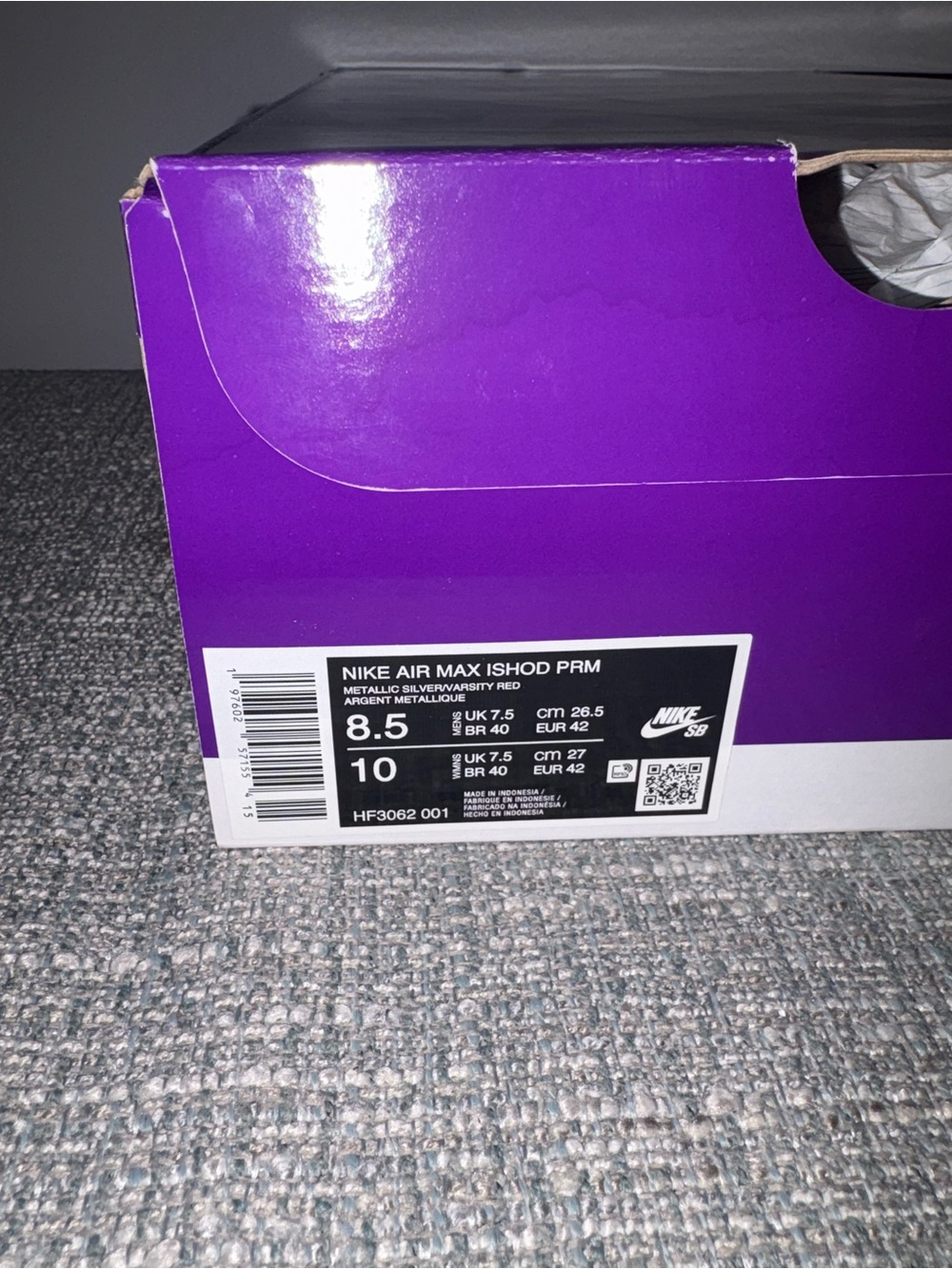 Nike SB Air Max Ishod Silver Bullet (BRAND NEW) - Picture 3 of 10